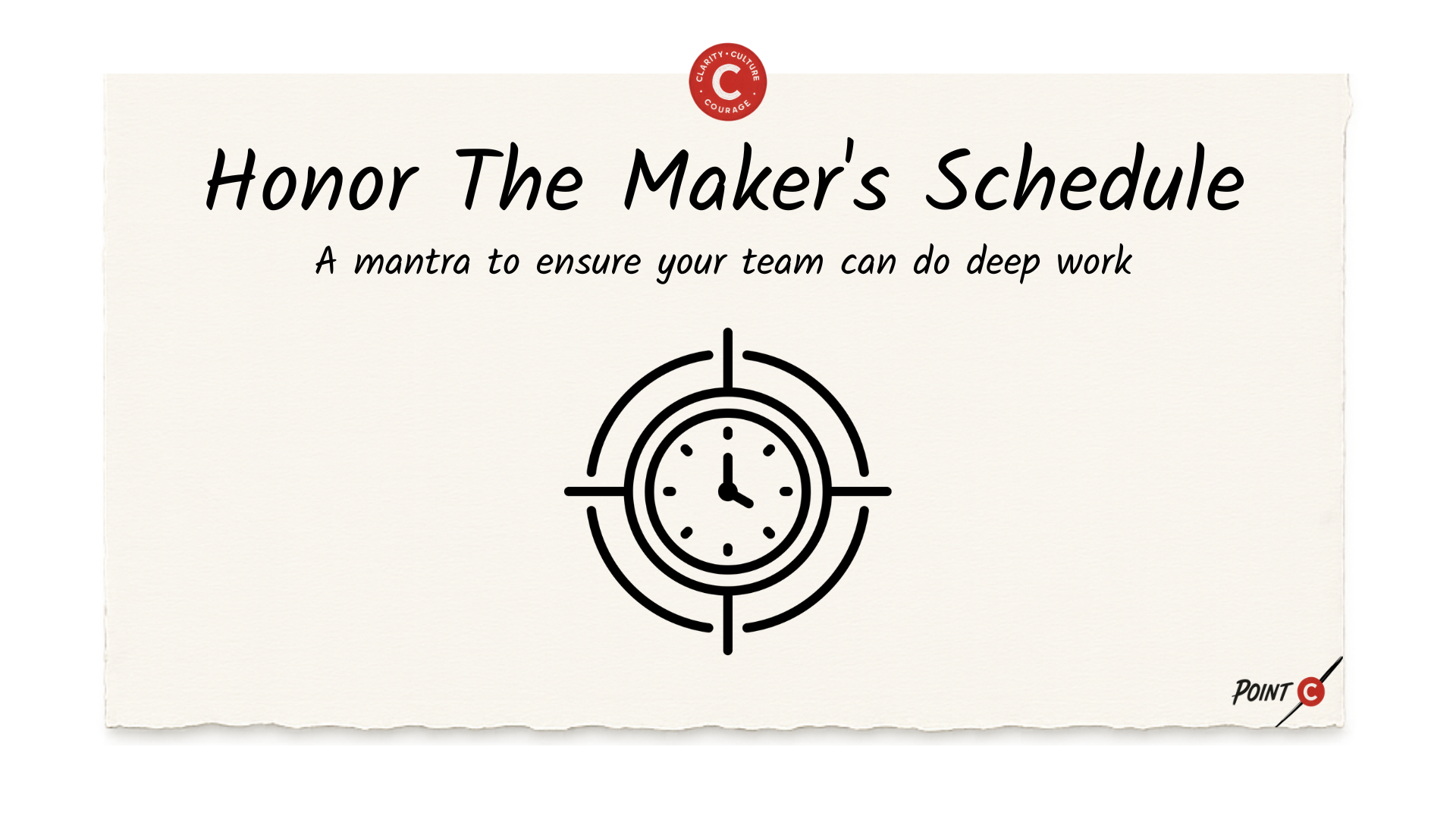 Honor The Maker's Schedule
