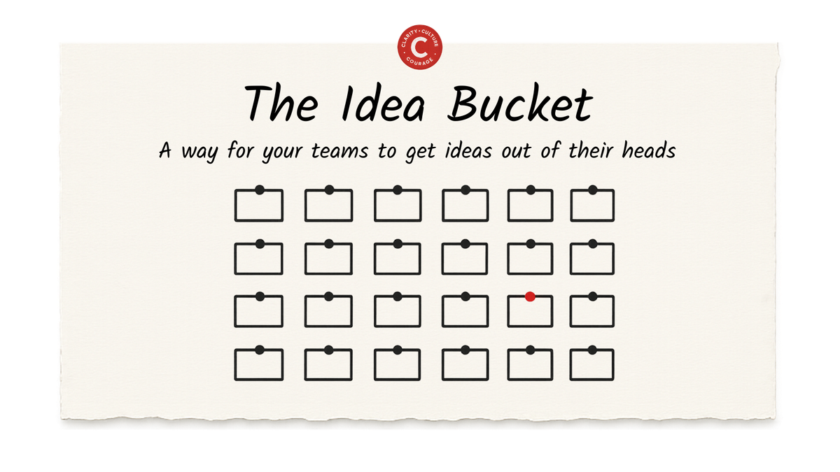 The Idea Bucket