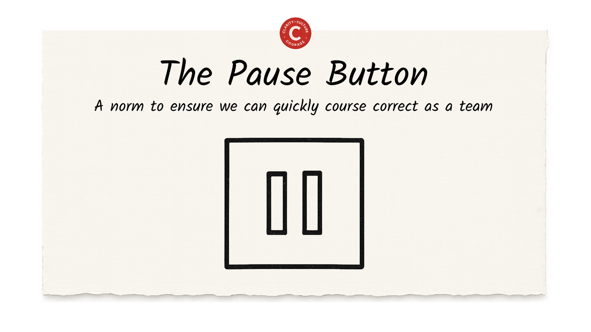 The Pause Button