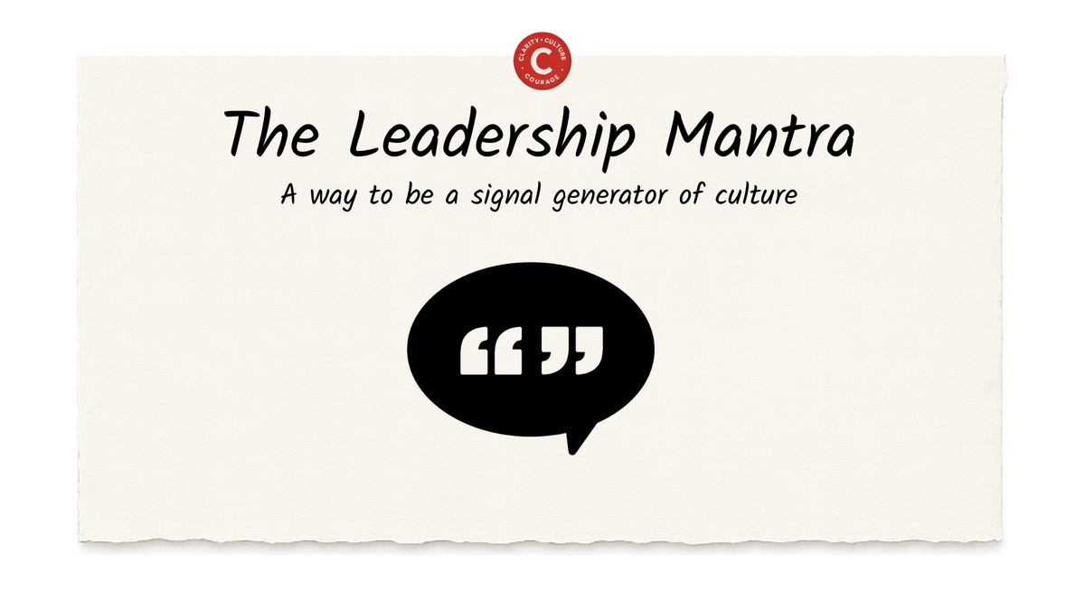 The Leadership Mantra