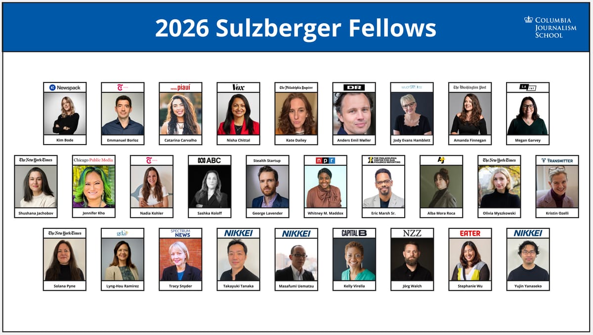 2026 Sulzberger Fellows