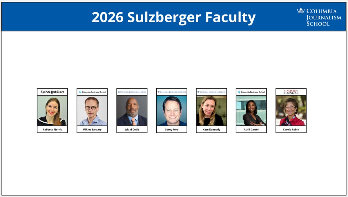 Sulzberger 2026 Faculty