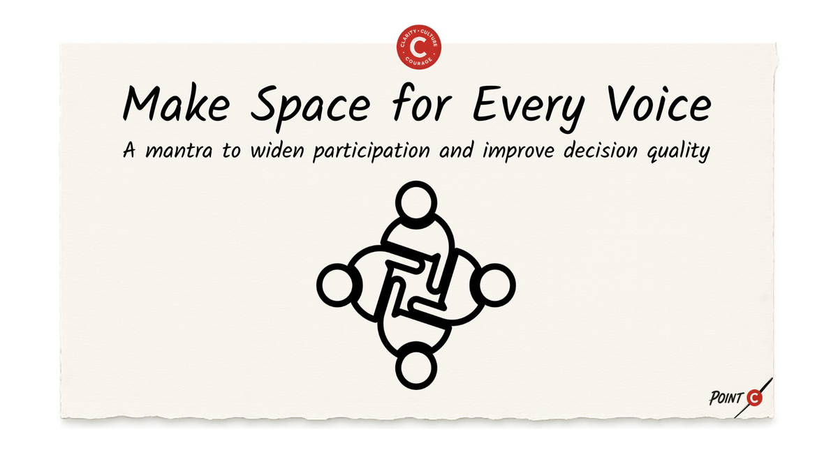 Make Space for Every Voice