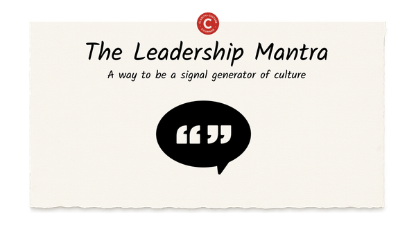 The Leadership Mantra